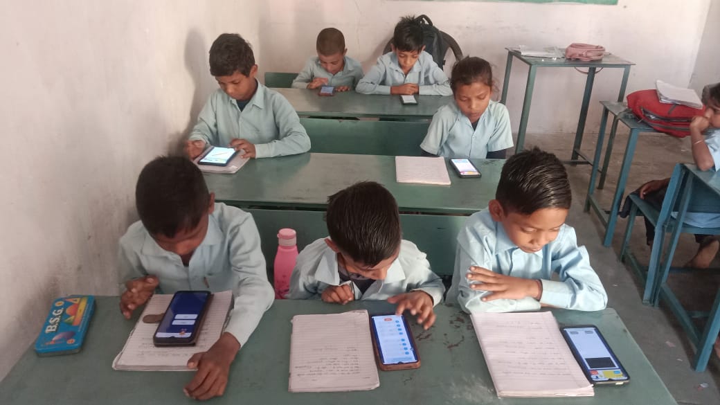 Conducting Mind Spark classes with children in government schools